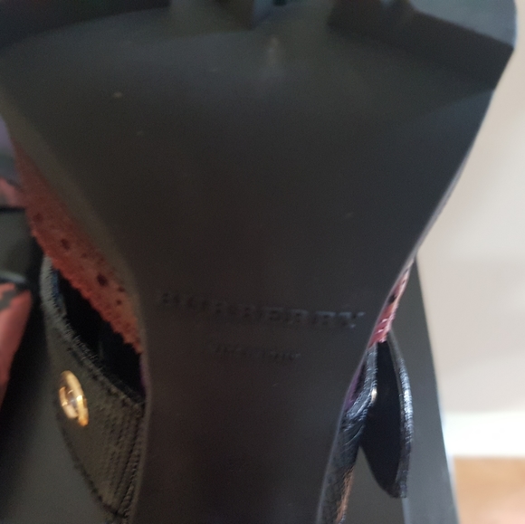 Burberry West Marsh Blk/Garnett pink python skin a - Picture 7 of 8